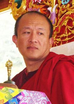 Rinpoche in modern setting